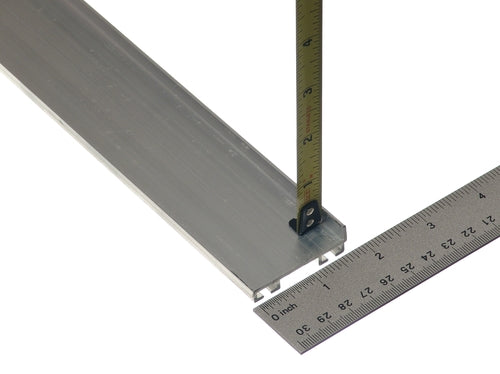 Aluminum Bottom Seal Retainer 1 5/8" x 1/4" L-Shape, 8'2"