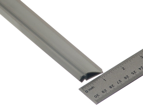 Standard Steel Rolling Door Clip-on Guide Retainer - Gray